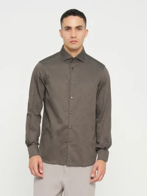 Koszula biznesowa Emporio Armani zielony