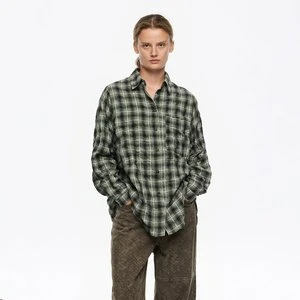 Koszula faktura krata zielona BIMBA Y LOLA