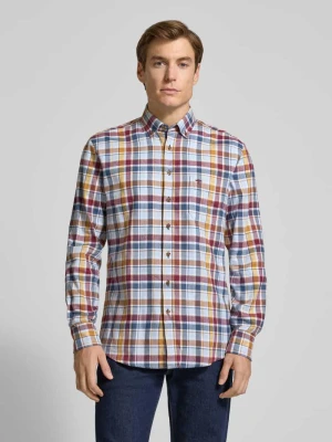 Koszula flanelowa o kroju regular fit z kieszenią na piersi FYNCH-HATTON