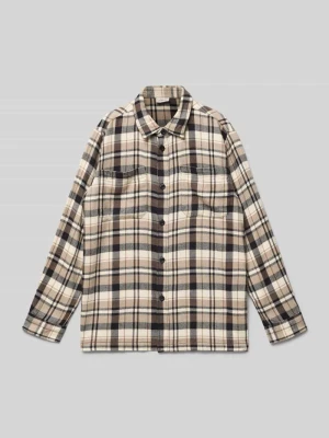 Koszula flanelowa o kroju regular fit z mieszanki bawełny i wiskozy s.Oliver RED LABEL