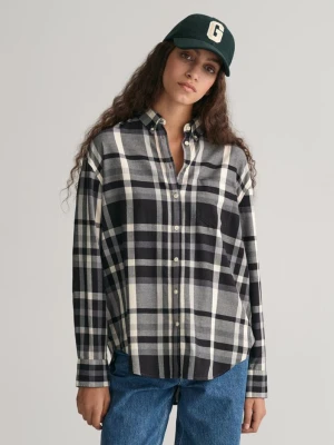 Koszula Flanelowa W Kratkę Relaxed Fit GANT