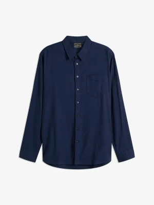 Koszula flanelowa z czystej bawełny, regular fit BonPrix niebieski