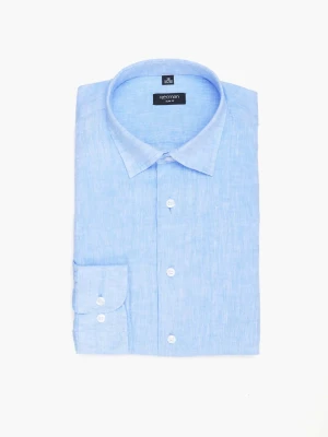 KOSZULA FORMENTO 3015 DŁUGI RĘKAW SLIM FIT BŁĘKITNY Recman