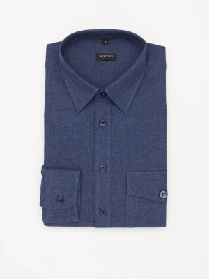 KOSZULA FORMENTO 3195D DŁUGI RĘKAW SLIM FIT GRANAT Recman