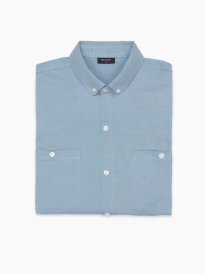 KOSZULA FORMENTO 3227 DŁUGI RĘKAW SLIM FIT BŁĘKITNA Recman