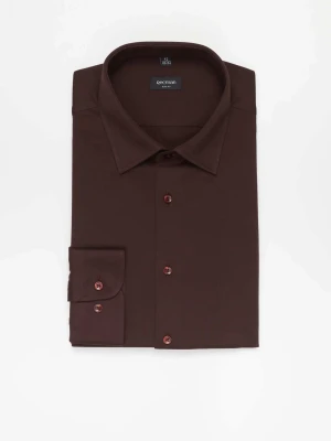 KOSZULA FORMENTO 3323 DŁUGI RĘKAW SLIM FIT FIOLETOWA Z BAWEŁNY Recman