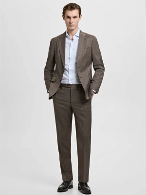 Zdjęcie produktu Koszula garniturowa slim fit 100% bawełna w paski błękitny - Mężczyzna - - MANGO MAN