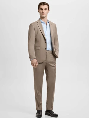 Zdjęcie produktu Koszula garniturowa slim fit 100% bawełna z fakturą błękitny - Mężczyzna - - MANGO MAN