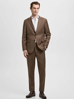 Zdjęcie produktu Koszula garniturowa slim fit z bawełny w paski błękitny - Mężczyzna - - MANGO MAN