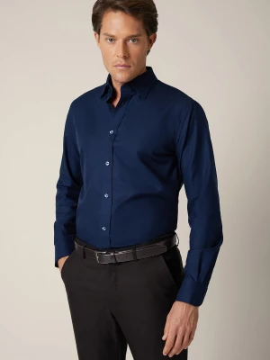 Koszula Granatowa Bawełniana Assunta Regular Lancerto