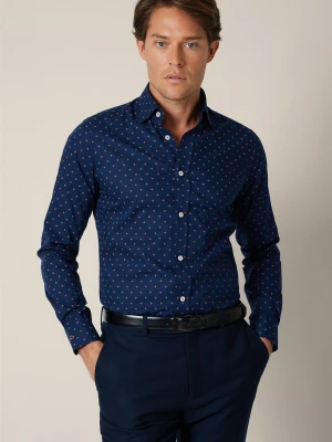 Koszula Granatowa Bawełniana Carmela Lancerto