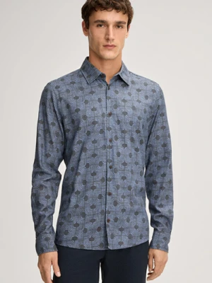Koszula Hansen w kolorze niebiesko-szarym we wzór Joop