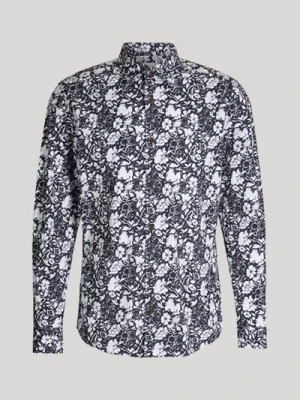 Koszula Hansen z deseniem w kolorze ciemnoniebieskim Joop