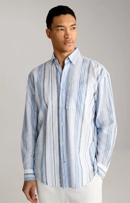 Koszula Hawes w kolorze jasnoniebiesko-białym w paski Joop