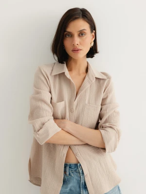 KOSZULA HOLLY PIASKOWA S - Flawless