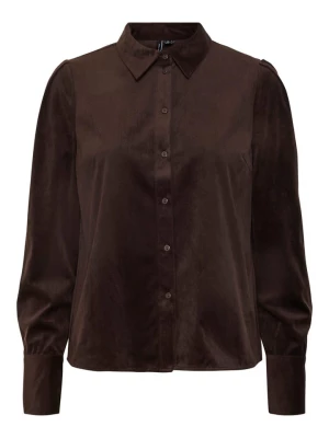 Vero Moda Koszula "Ida" - Regular fit - w kolorze ciemnobrązowym rozmiar: XS