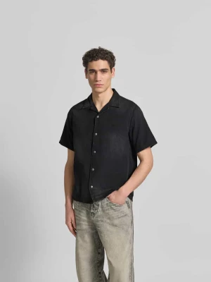 Koszula jeansowa o kroju regular fit z bawełny Diesel Czarny