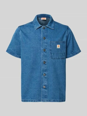 Koszula jeansowa o kroju regular fit z brustaszą model 'SUN' Blend