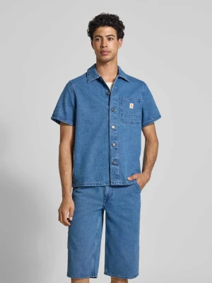 Koszula jeansowa o kroju regular fit z brustaszą model 'SUN' Blend