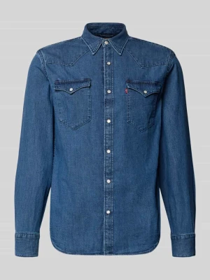 Koszula jeansowa o kroju regular fit z czystej bawełny model 'BARSTOW WESTERN STANDARD' Levi's Niebieski