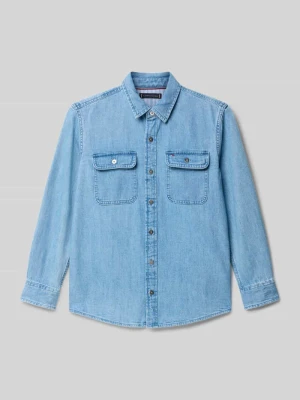Koszula jeansowa o kroju regular fit z czystej bawełny Tommy Hilfiger Teens