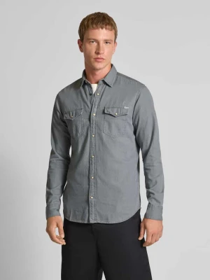 Koszula jeansowa o kroju regular fit z kieszeniami na piersi model ‘ESHERIDAN’ jack & jones