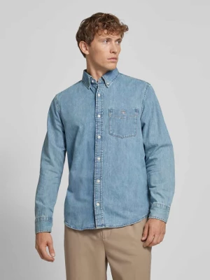 Koszula jeansowa o kroju regular fit z kołnierzykiem typu button down Gant