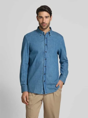 Zdjęcie produktu Koszula jeansowa o kroju regular fit z kołnierzykiem typu button down Profuomo