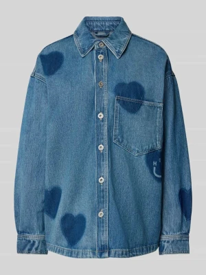 Koszula jeansowa o kroju relaxed fit z czystej bawełny model ‘GARESA’ Hugo Blue