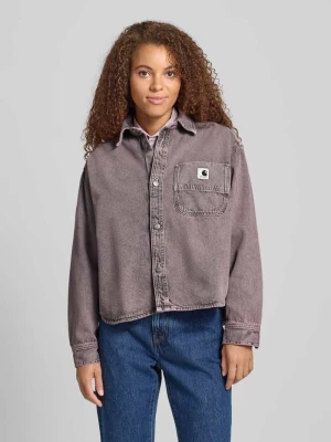 Koszula jeansowa o kroju relaxed fit z kieszenią na piersi model ‘Georgia’ Carhartt Work In Progress