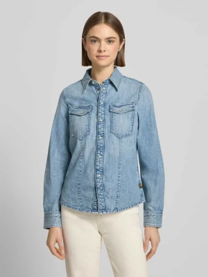 Koszula jeansowa o kroju slim fit z kieszeniami na piersi G-Star Raw