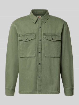 Koszula jeansowa o luźnym kroju z czystej bawełny Levi's Khaki