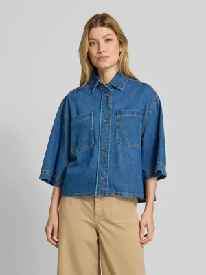 Koszula jeansowa o pudełkowym kroju z czystej bawełny model ‘ENZA’ Weekend Max Mara