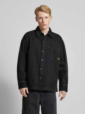 Koszula jeansowa o pudełkowym kroju z detalem z logo G-Star Raw