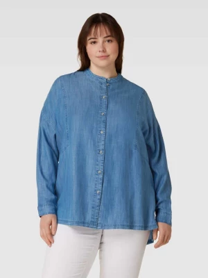 Koszula jeansowa PLUS SIZE z okrągłym dekoltem Esprit Curvy