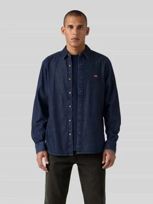 Koszula jeansowa z czystej bawełny w kroju regular fit Levi's Ciemnoniebieski