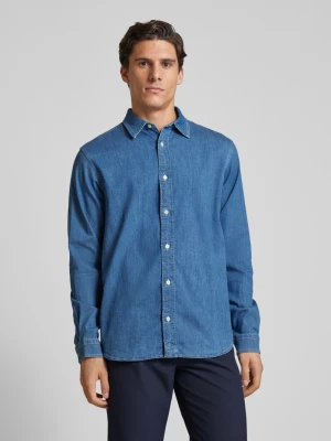 Koszula jeansowa z kołnierzykiem typu kent model ‘REGENT’ Jack & Jones Premium