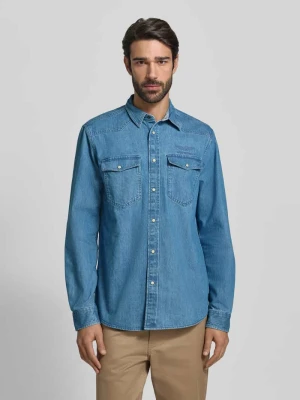 Koszula jeansowa z wyhaftowanym logo PME Legend