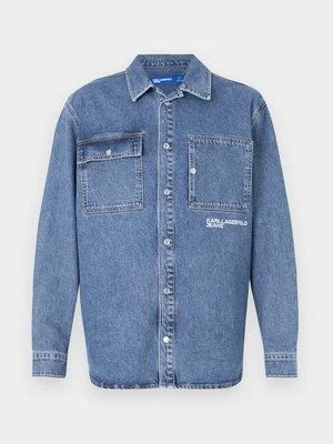 Koszula KARL LAGERFELD niebieski denim