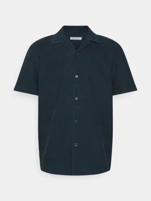 Koszula KnowledgeCotton Apparel granatowy
