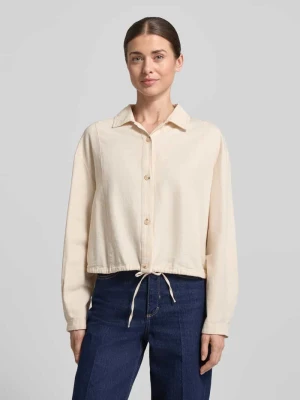 Koszula-kurtka o kroju relaxed fit z mieszanki bawełny i lnu model 'Formente' Opus