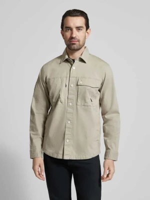 Koszula-kurtka w kroju regular fit z kieszeniami na piersi camel active