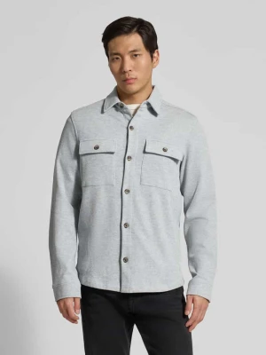 Koszula-kurtka w kroju regular fit z kieszeniami na piersi Lerros