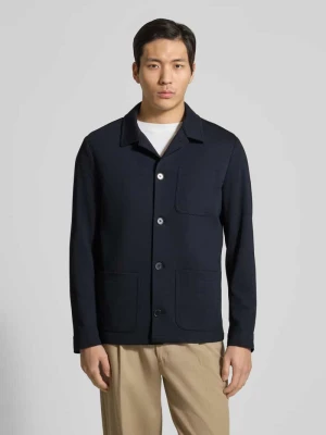 Koszula-kurtka w kroju slim fit z kołnierzykiem kent model 'DiJohn' Zuitable