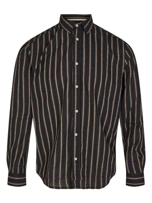 Anerkjendt Koszula "Leif" - Regular fit - w kolorze czarno-brązowym rozmiar: L
