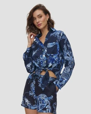 Koszula Lniana Damska Positano Couture Nodo