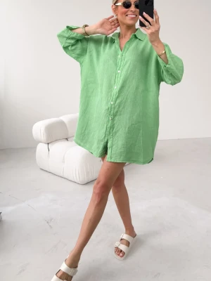 Koszula Lniana Jasnozielona Kai UNI ClothStore