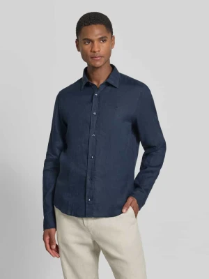 Koszula lniana o kroju casual fit z kołnierzykiem typu kent model 'Mike' JOOP! Collection