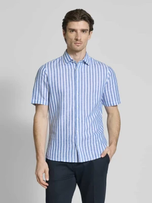 Koszula lniana o kroju casual fit z rękawem o dł. 1/2 Jake*s