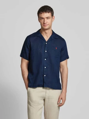 Koszula lniana o kroju custom fit z kołnierzykiem typu resort Polo Ralph Lauren